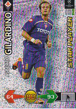 Alberto Gilardino Fiorentina 2009/10 Panini Super Strikes CL Update Star Player #415